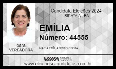 Candidato EMÍLIA 2024 - IBIRATAIA - Eleições