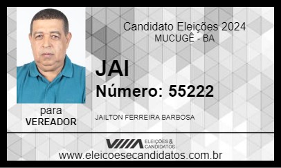 Candidato JAI 2024 - MUCUGÊ - Eleições