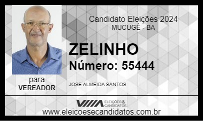 Candidato ZELINHO 2024 - MUCUGÊ - Eleições