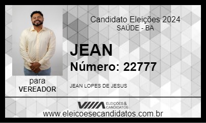 Candidato JEAN 2024 - SAÚDE - Eleições