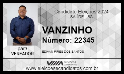 Candidato VANZINHO 2024 - SAÚDE - Eleições