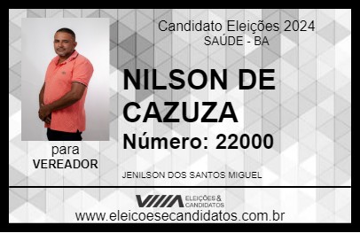 Candidato NILSON DE CAZUZA 2024 - SAÚDE - Eleições