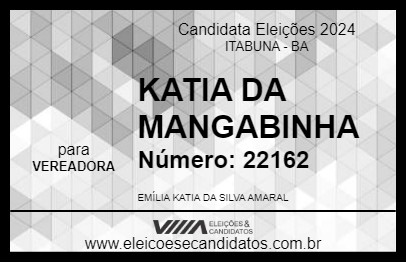 Candidato KATIA DA MANGABINHA 2024 - ITABUNA - Eleições