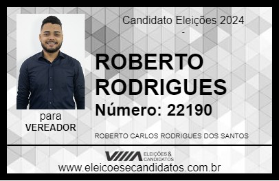 Candidato ROBERTO RODRIGUES 2024 - ITABUNA - Eleições