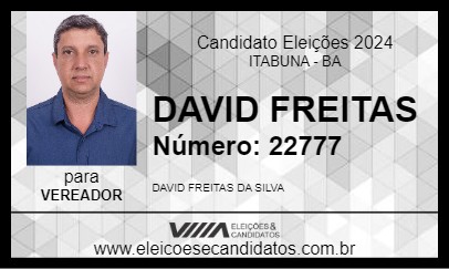 Candidato DAVID FREITAS 2024 - ITABUNA - Eleições