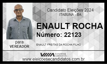 Candidato ENAULT ROCHA 2024 - ITABUNA - Eleições