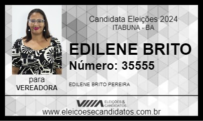 Candidato EDILENE BRITO 2024 - ITABUNA - Eleições