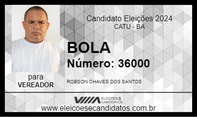 Candidato BOLA 2024 - CATU - Eleições