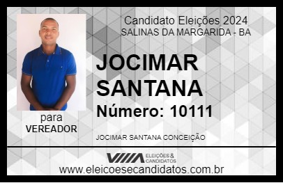 Candidato JOCIMAR SANTANA 2024 - SALINAS DA MARGARIDA - Eleições