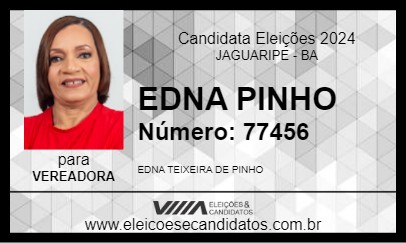 Candidato EDNA PINHO 2024 - JAGUARIPE - Eleições