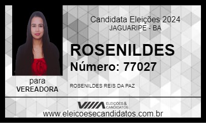 Candidato ROSENILDES 2024 - JAGUARIPE - Eleições