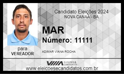 Candidato MAR 2024 - NOVA CANAÃ - Eleições