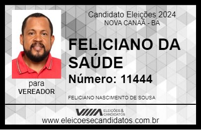 Candidato FELICIANO DA SAÚDE 2024 - NOVA CANAÃ - Eleições