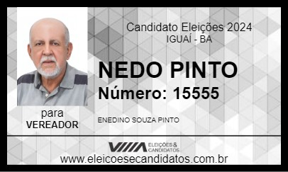 Candidato NEDO PINTO 2024 - IGUAÍ - Eleições