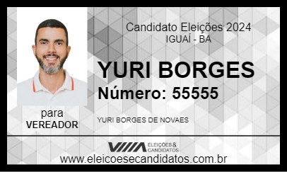 Candidato YURI BORGES 2024 - IGUAÍ - Eleições