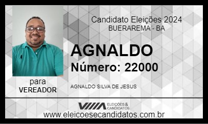 Candidato AGNALDO 2024 - BUERAREMA - Eleições