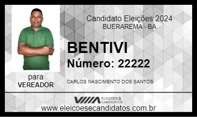 Candidato BENTIVI 2024 - BUERAREMA - Eleições