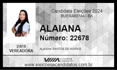 Candidato ALAIANA 2024 - BUERAREMA - Eleições