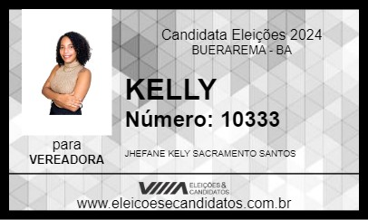 Candidato KELLY 2024 - BUERAREMA - Eleições