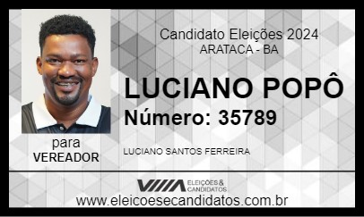 Candidato LUCIANO POPÔ 2024 - ARATACA - Eleições