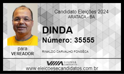 Candidato DINDA 2024 - ARATACA - Eleições