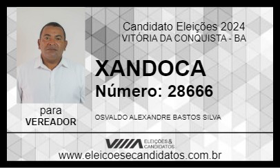 Candidato XANDOCA 2024 - VITÓRIA DA CONQUISTA - Eleições