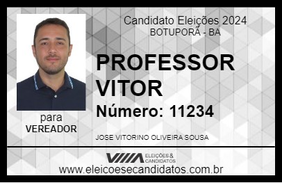 Candidato PROFESSOR VITOR 2024 - BOTUPORÃ - Eleições