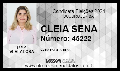 Candidato CLEIA SENA 2024 - JUCURUÇU - Eleições