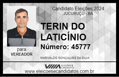 Candidato TERIN DO LATICÍNIO 2024 - JUCURUÇU - Eleições