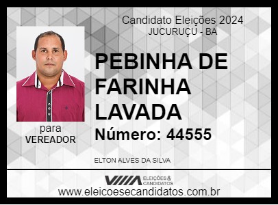 Candidato PEBINHA ALVES 2024 - JUCURUÇU - Eleições