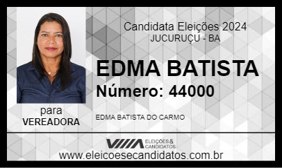 Candidato EDMA BATISTA 2024 - JUCURUÇU - Eleições