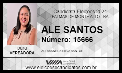 Candidato ALE SANTOS 2024 - PALMAS DE MONTE ALTO - Eleições