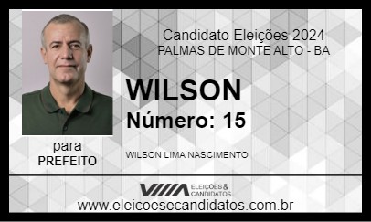 Candidato WILSON 2024 - PALMAS DE MONTE ALTO - Eleições