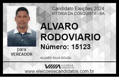 Candidato ALVARO RODOVIARIO 2024 - VITÓRIA DA CONQUISTA - Eleições