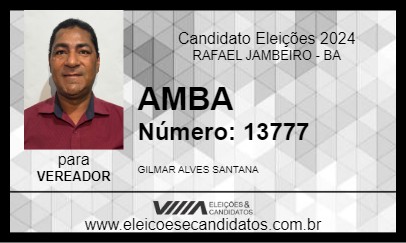 Candidato AMBA 2024 - RAFAEL JAMBEIRO - Eleições