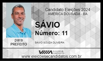 Candidato SÁVIO 2024 - AMÉRICA DOURADA - Eleições