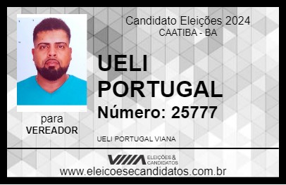 Candidato UELI PORTUGAL 2024 - CAATIBA - Eleições