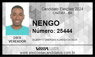 Candidato NENGO 2024 - CAATIBA - Eleições