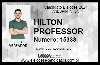 Candidato HILTON PROFESSOR 2024 - ANDORINHA - Eleições