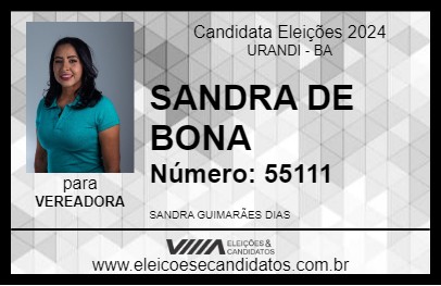 Candidato SANDRA DE BONA 2024 - URANDI - Eleições