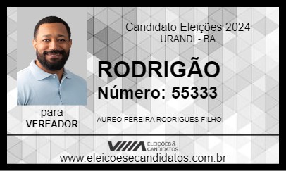 Candidato RODRIGÃO 2024 - URANDI - Eleições