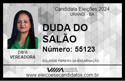 Candidato DUDA DO SALÃO 2024 - URANDI - Eleições