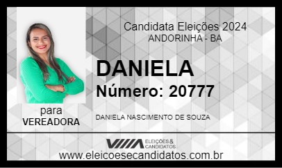 Candidato DANIELA SOUZA 2024 - ANDORINHA - Eleições