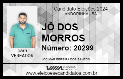 Candidato JÔ DOS MORROS 2024 - ANDORINHA - Eleições