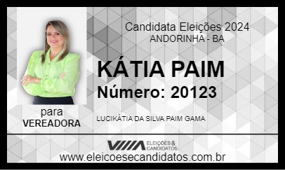 Candidato KÁTIA PAIM 2024 - ANDORINHA - Eleições