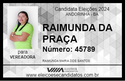 Candidato RAIMUNDA DA PRAÇA 2024 - ANDORINHA - Eleições