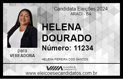 Candidato HELENA DOURADO  2024 - ARACI - Eleições