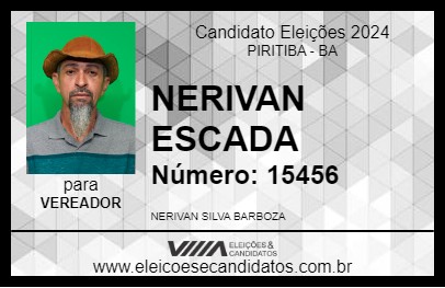 Candidato NERIVAN ESCADA 2024 - PIRITIBA - Eleições