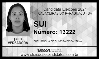 Candidato SUI 2024 - CABACEIRAS DO PARAGUAÇU - Eleições