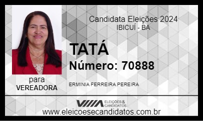 Candidato TATÁ 2024 - IBICUÍ - Eleições